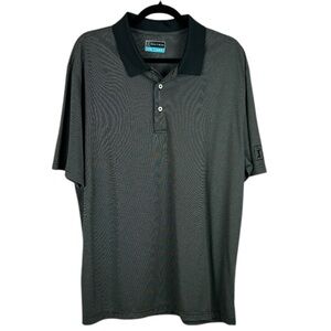 PGA Tour Men's Sporty Casual Short Sleeve Golf Polo Shirt XL Charcoal Grey